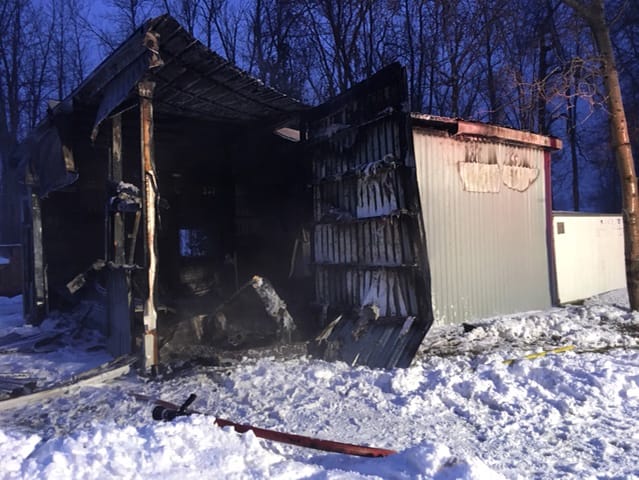 Fire destroys Jones Baseline garage/shop