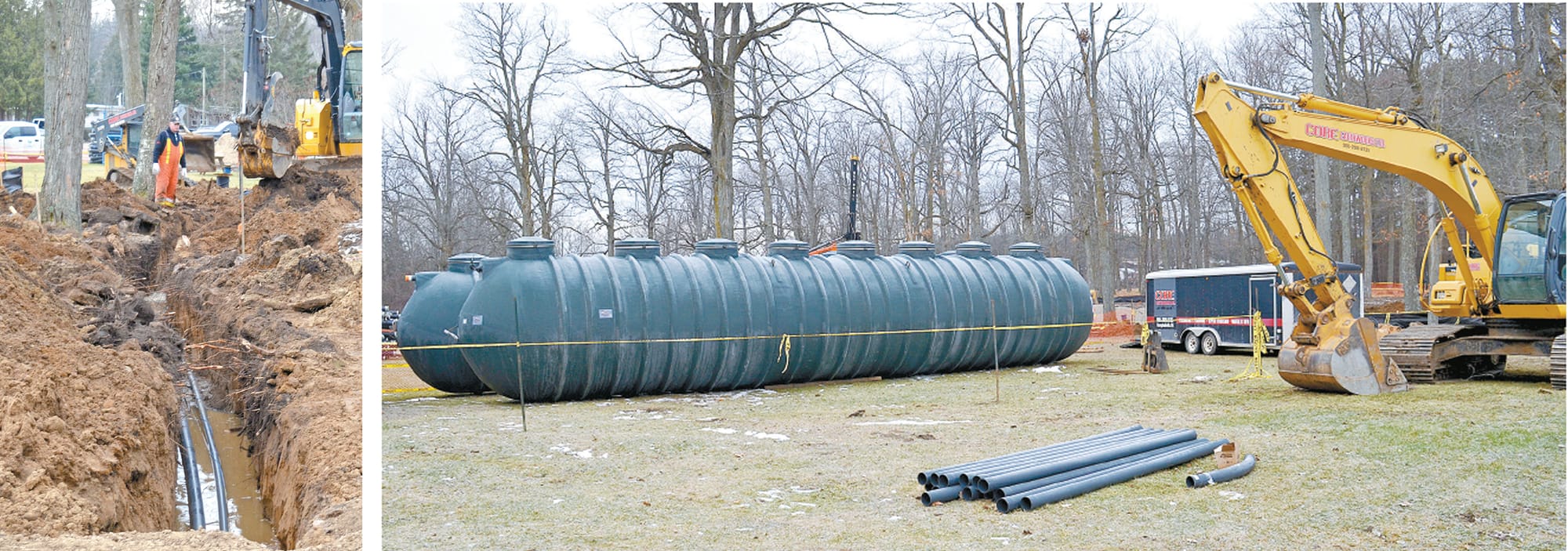 Major septic project