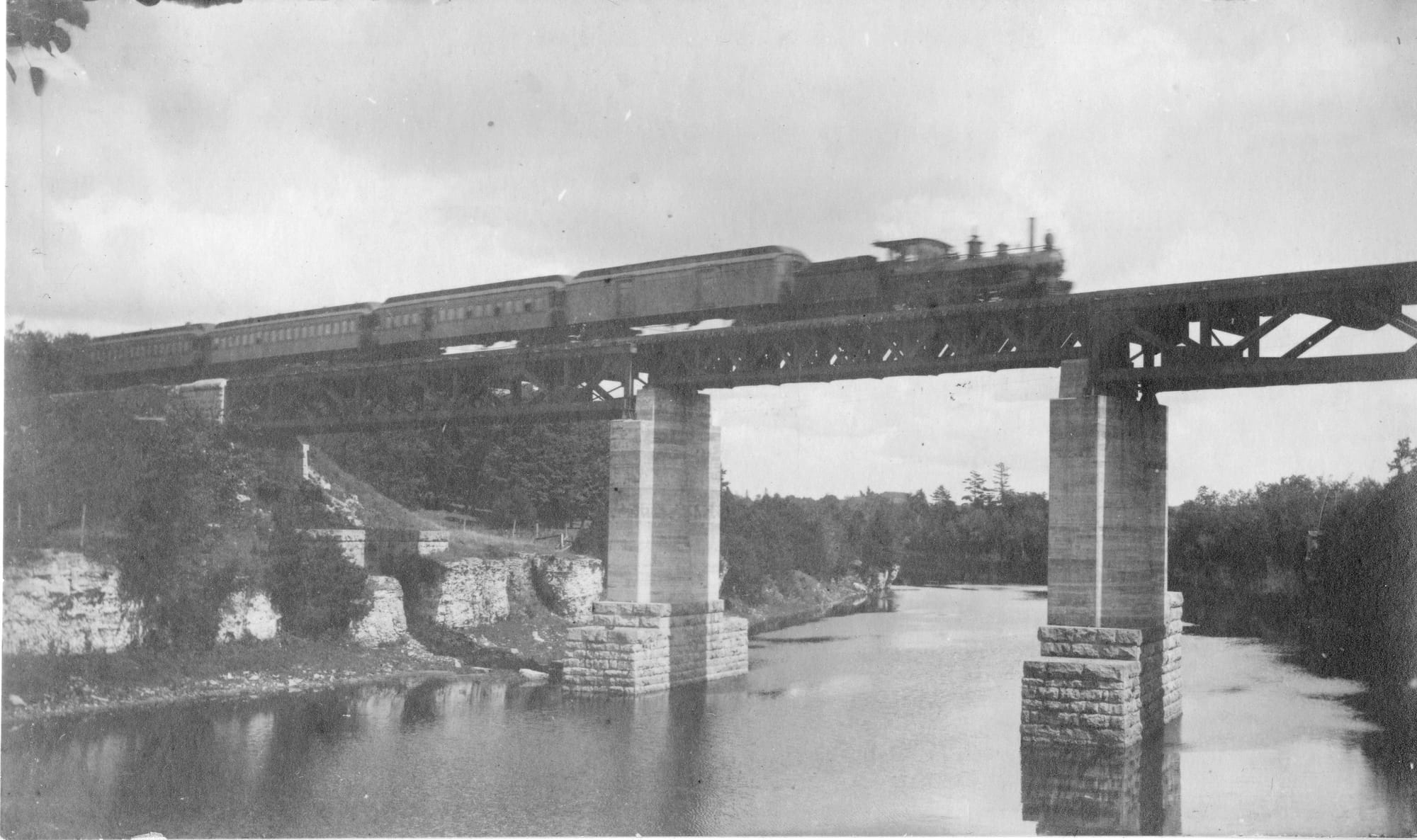Hikers, cyclists enjoy view from 1909 railway bridge