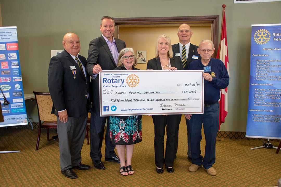 Groups donate Catch the Ace proceeds to Groves