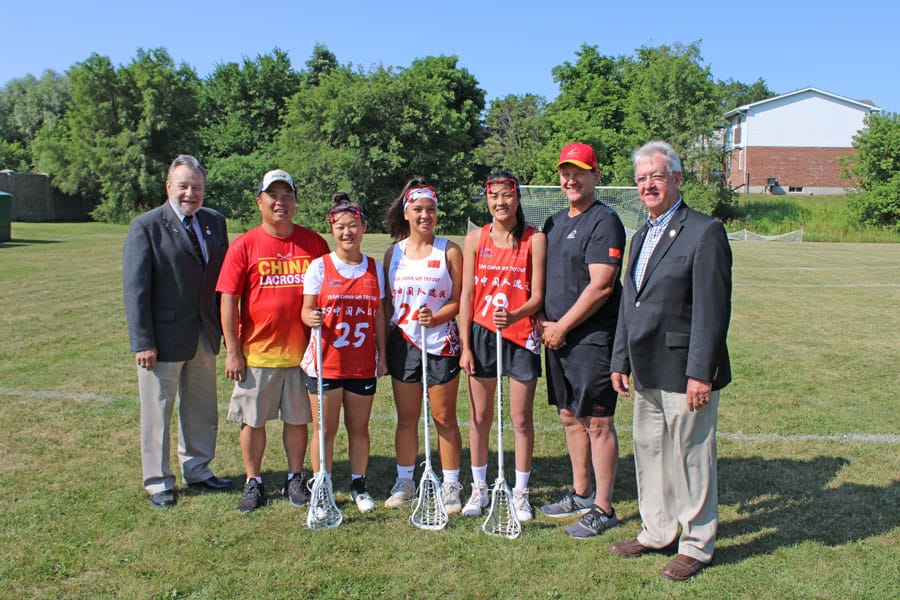 Erin hosts Chinese lacrosse team