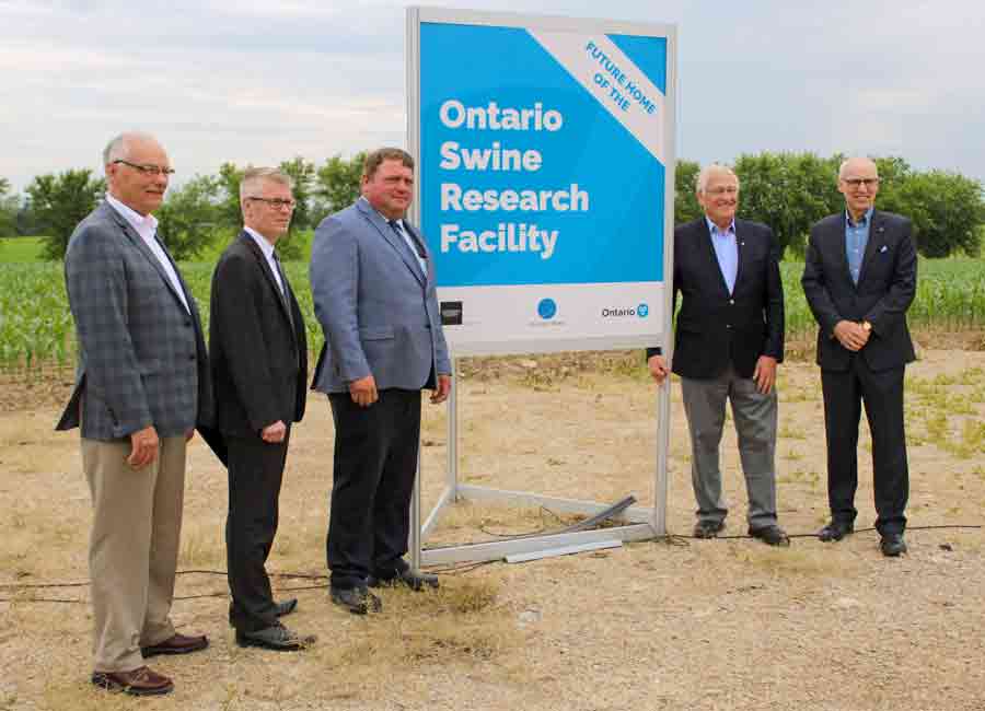 Province announces $15-million swine research facility in Elora
