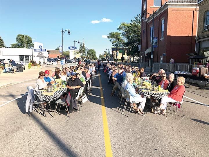 Community gathered for Downtown Harriston's annual street party on Aug. 10