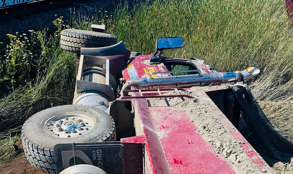 Truck driver charged following Aug. 14 collision at railway crossing in Puslinch