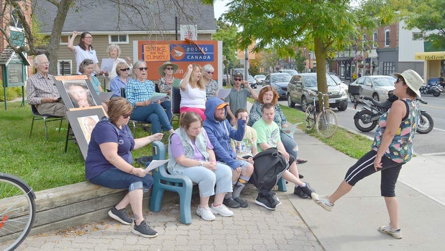 'Sing for the Climate' event held in Erin, part of Global Climate Strike Week