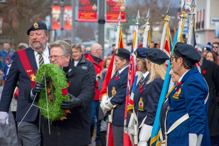 Erin residents gathered for a Remembrance Day service on Nov. 10