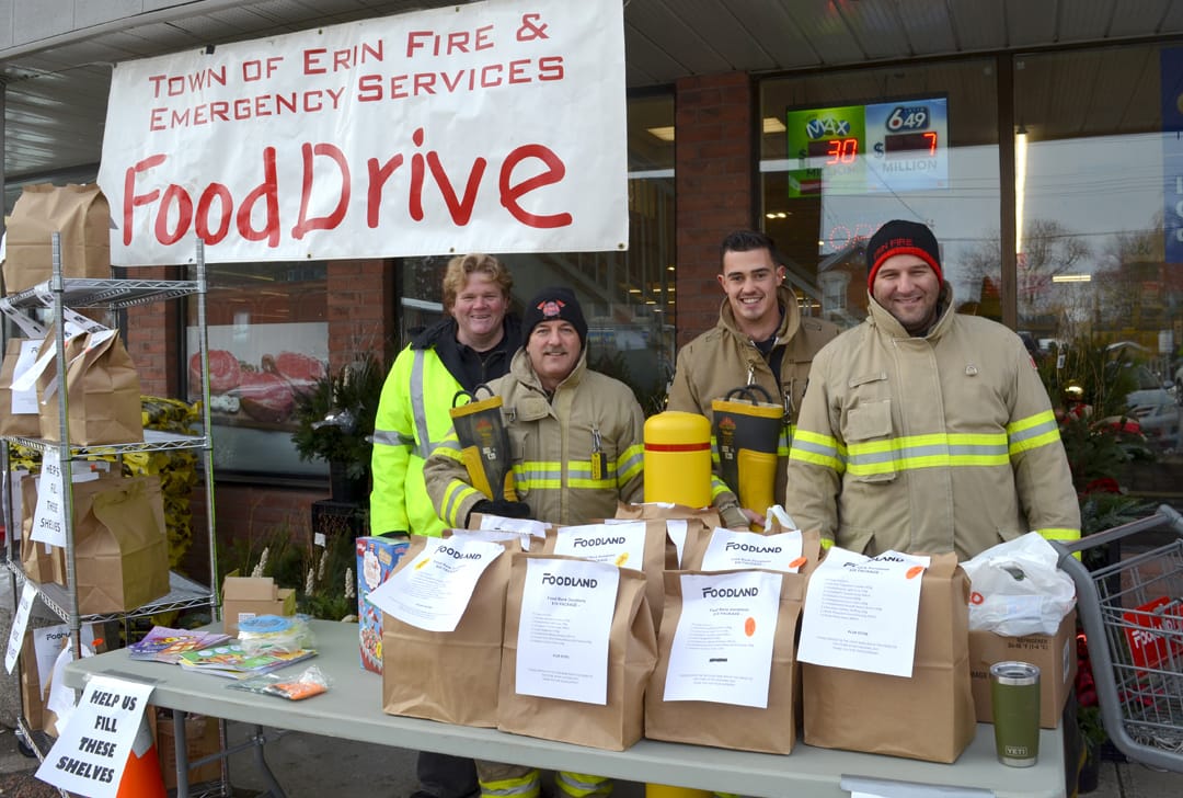 Hillsburgh firefighters host food drive in support of East Wellington Community Services