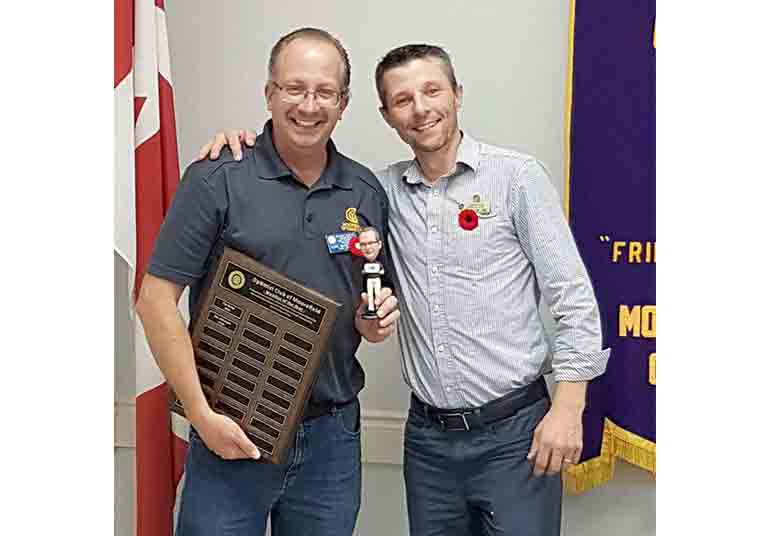 The Optimist Club of Moorefield present their club awards