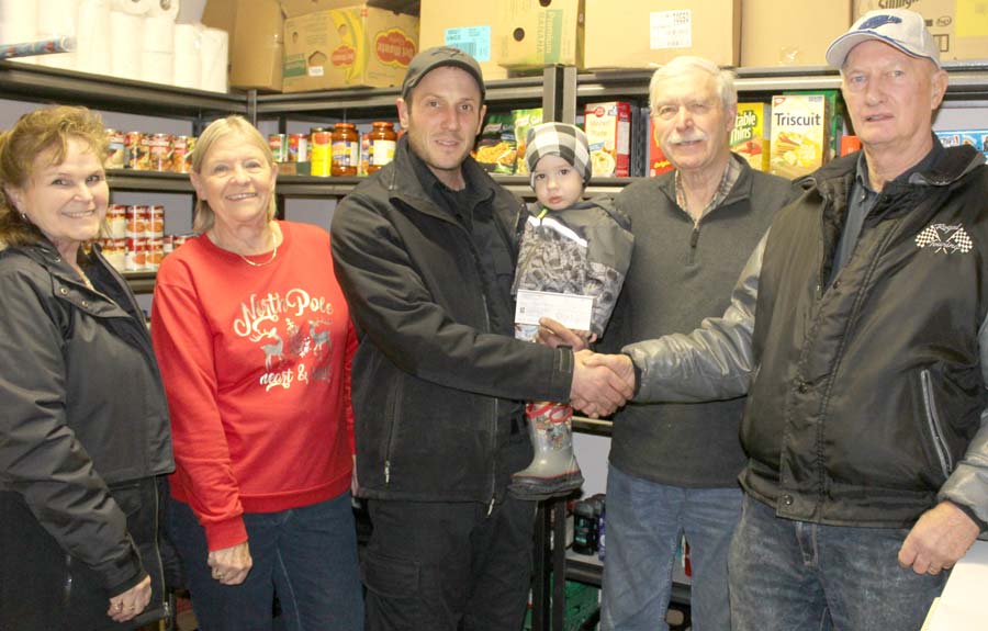Clifford Firefighter Association makes donation to Clifford Food Bank