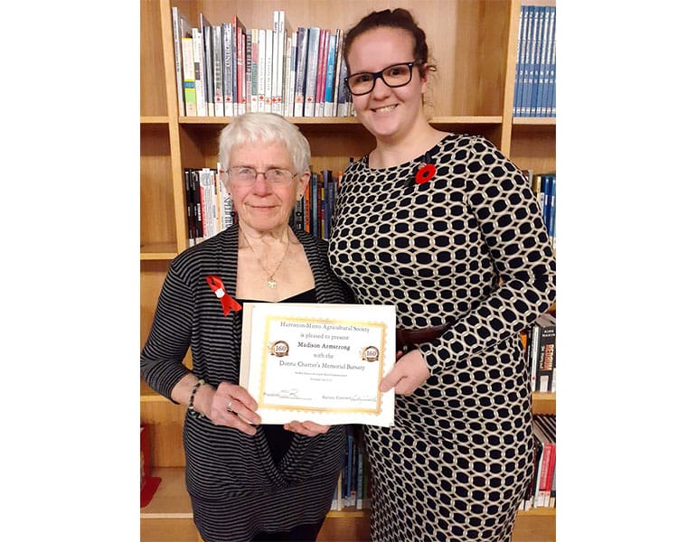 Harriston-Minto Agricultural Society awarded bursaries at Norwell graduation