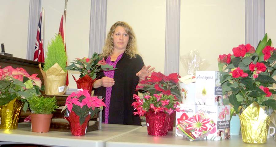 Christmas plant care topic at horticultural society meeting