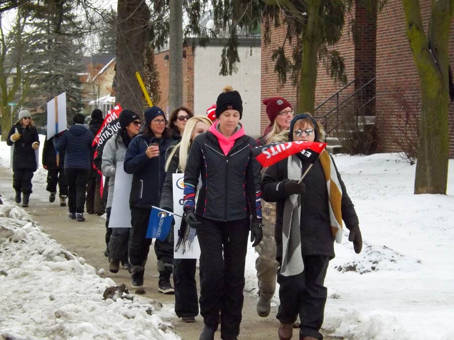 One-day strike had educators on the picket line on Jan. 14