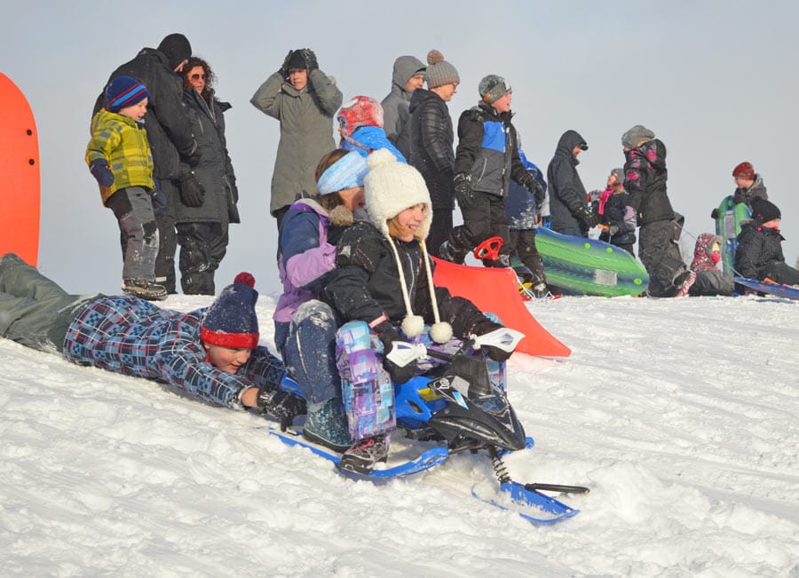 Winter snowfall makes for fun in Aboyne