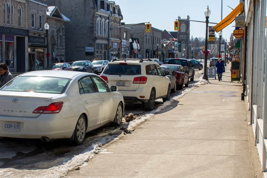 Three-hour on-street parking  coming to downtown Fergus, Elora