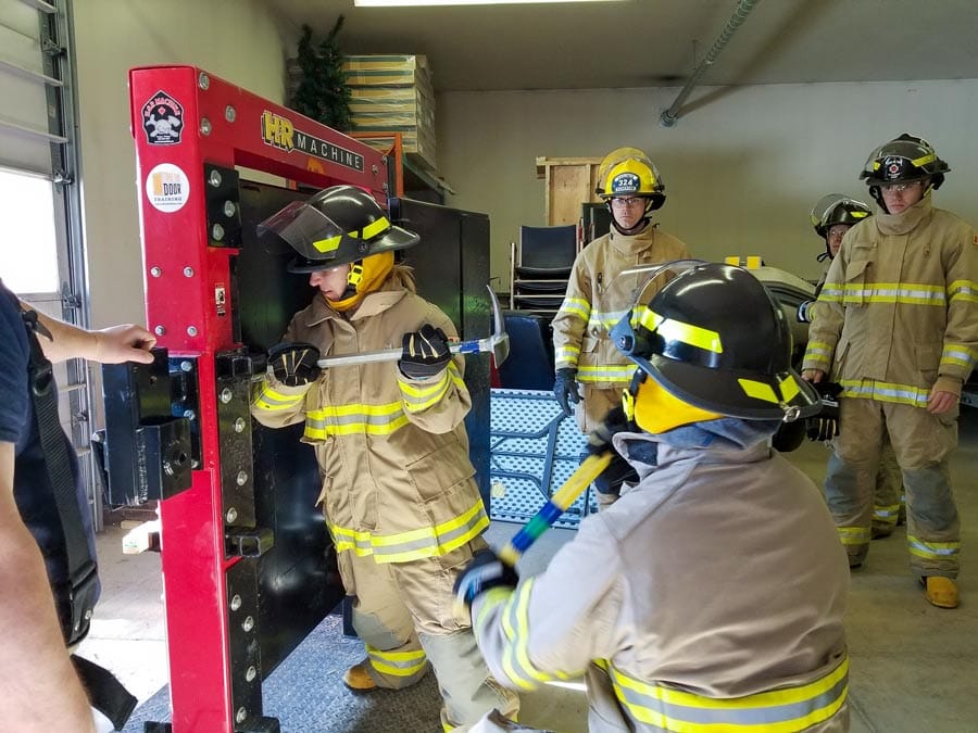 Wellington County recruits receive fire training in Fergus