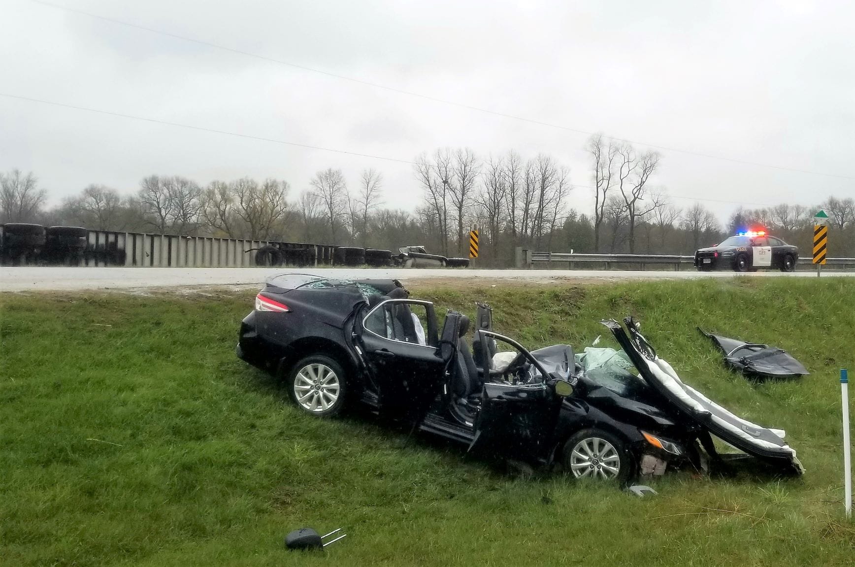 Woman sent to hospital after serious crash in Minto