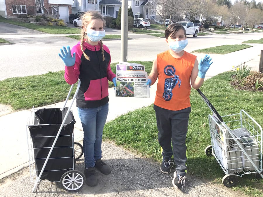 Wellington Advertiser newspaper carriers continue to work safely