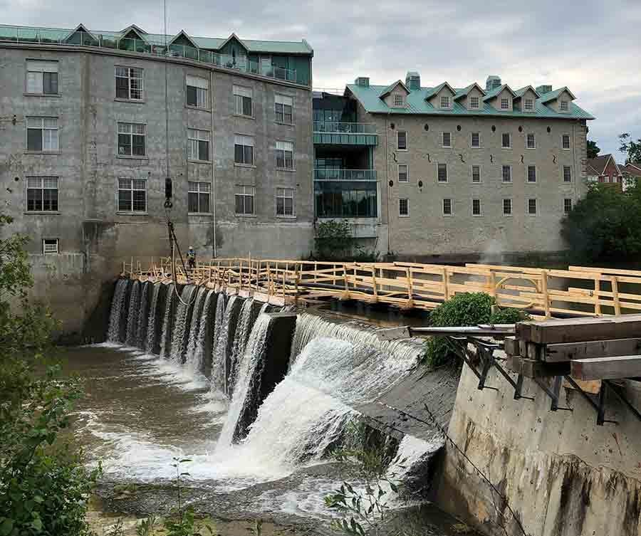 Work on Wilson Dam continues in Fergus