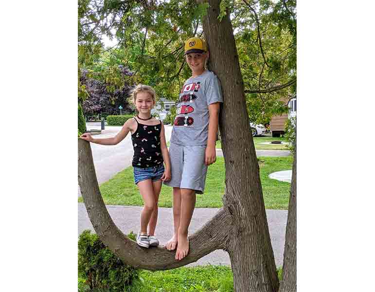 Children holding fundraiser for Hospice Wellington in memory of grandmother