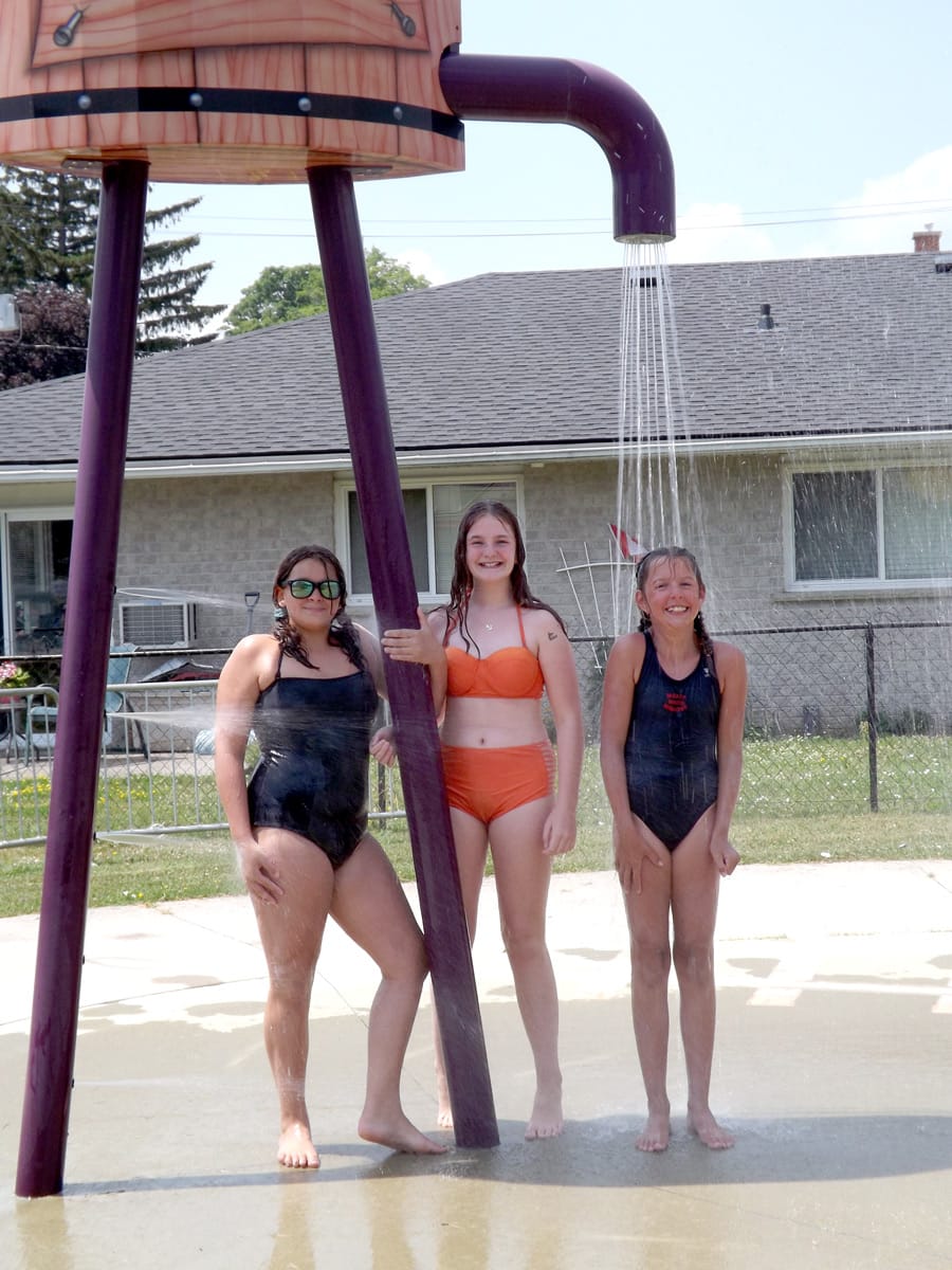 Beating the heat at the Palmerston splash pad