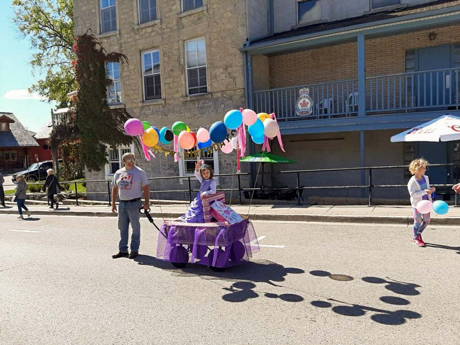 Local seven-year-old takes birthday celebration downtown