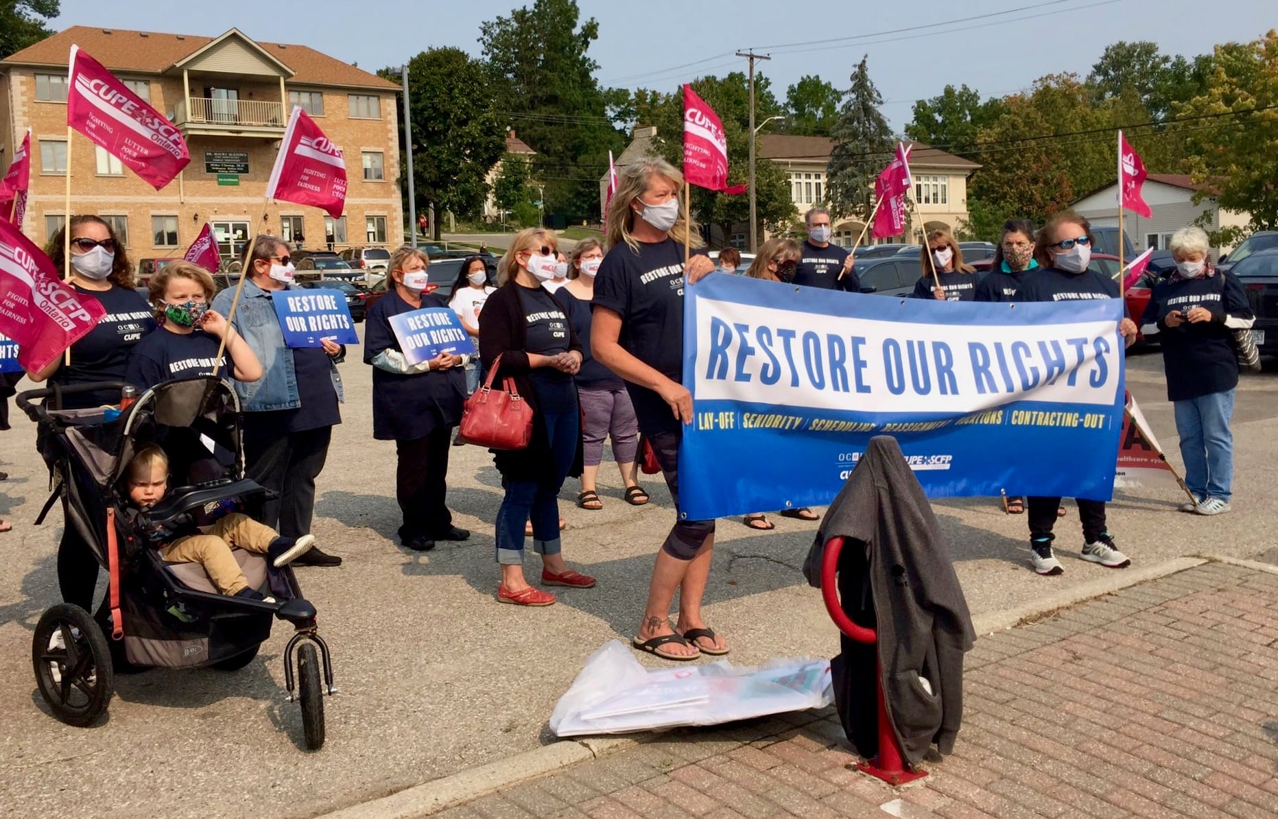 CUPE, other union members continue protest against Reopening Ontario Act