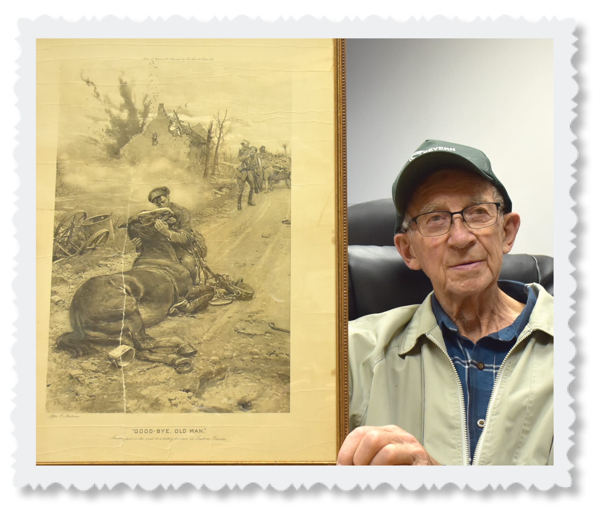 Goodbye Old Man postcard remembers animals who died in war