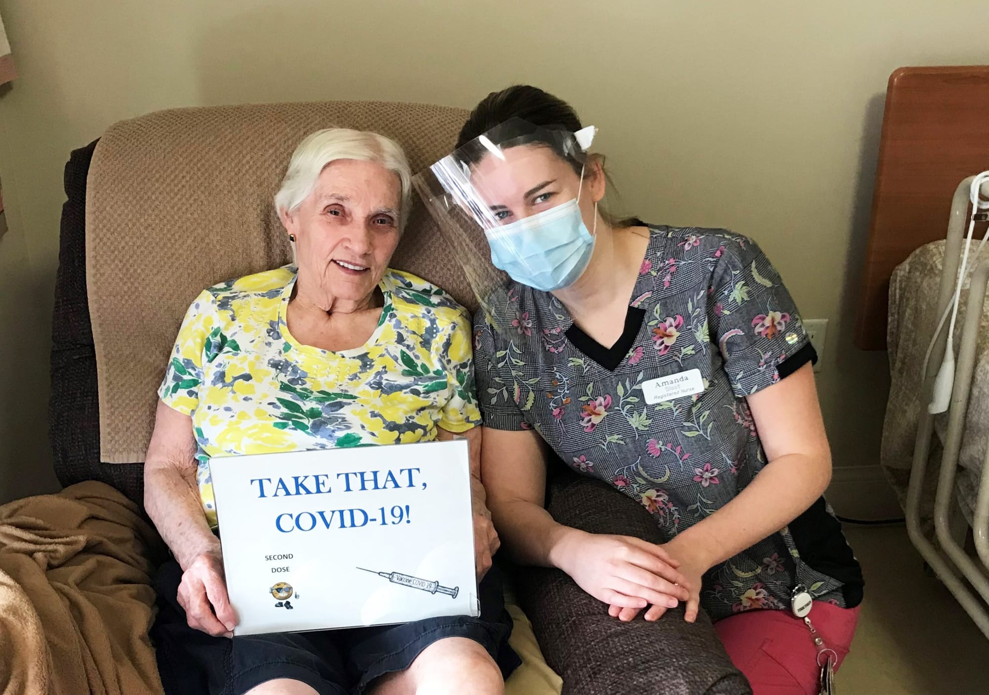 Wellington Terrace residents receive second dose of COVID-19 vaccine