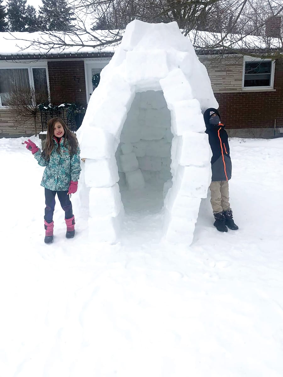 Snow sculpture contest hosted by Optimists
