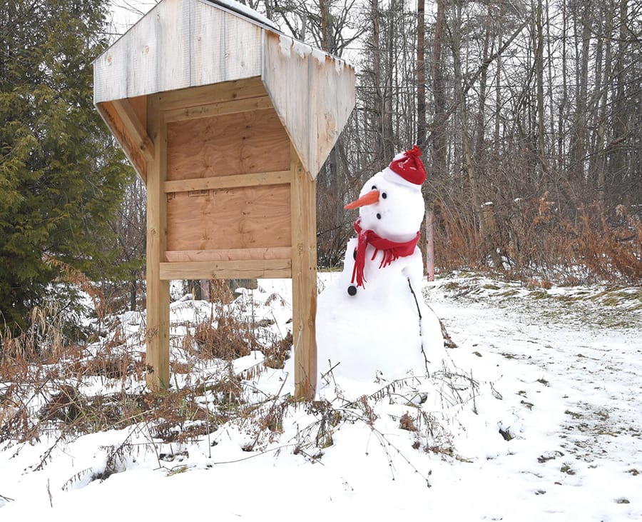 Local man extends life of snowmen