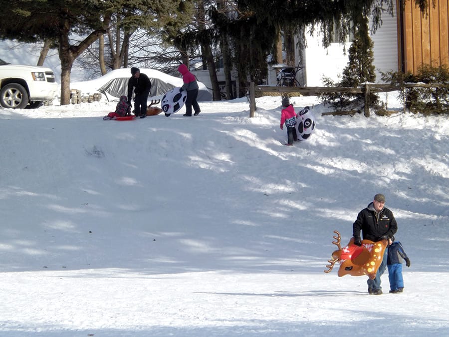 Winter fun at Palmerston's Lawrence Park