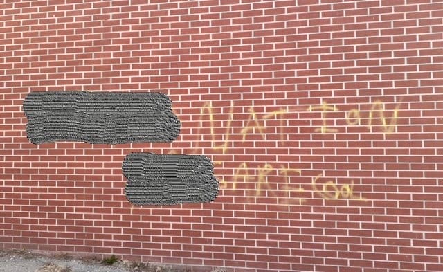 Vandals strike several Fergus buildings with graffiti