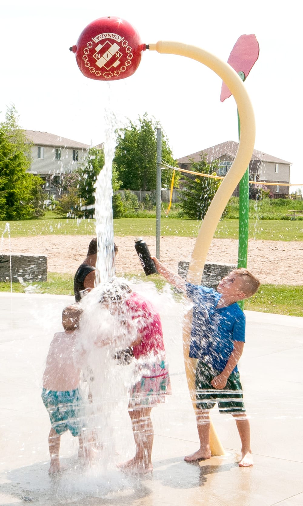 Splash pad at ABC Park is the coolest spot in Drayton