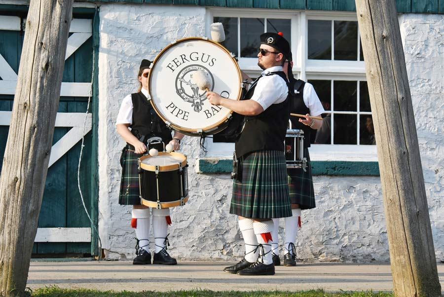 The Fergus Pipe Band perform at Wellington County Museum