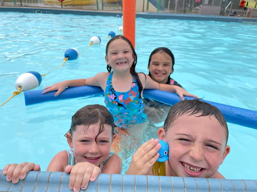 Cooling off at Highland Pines Campground