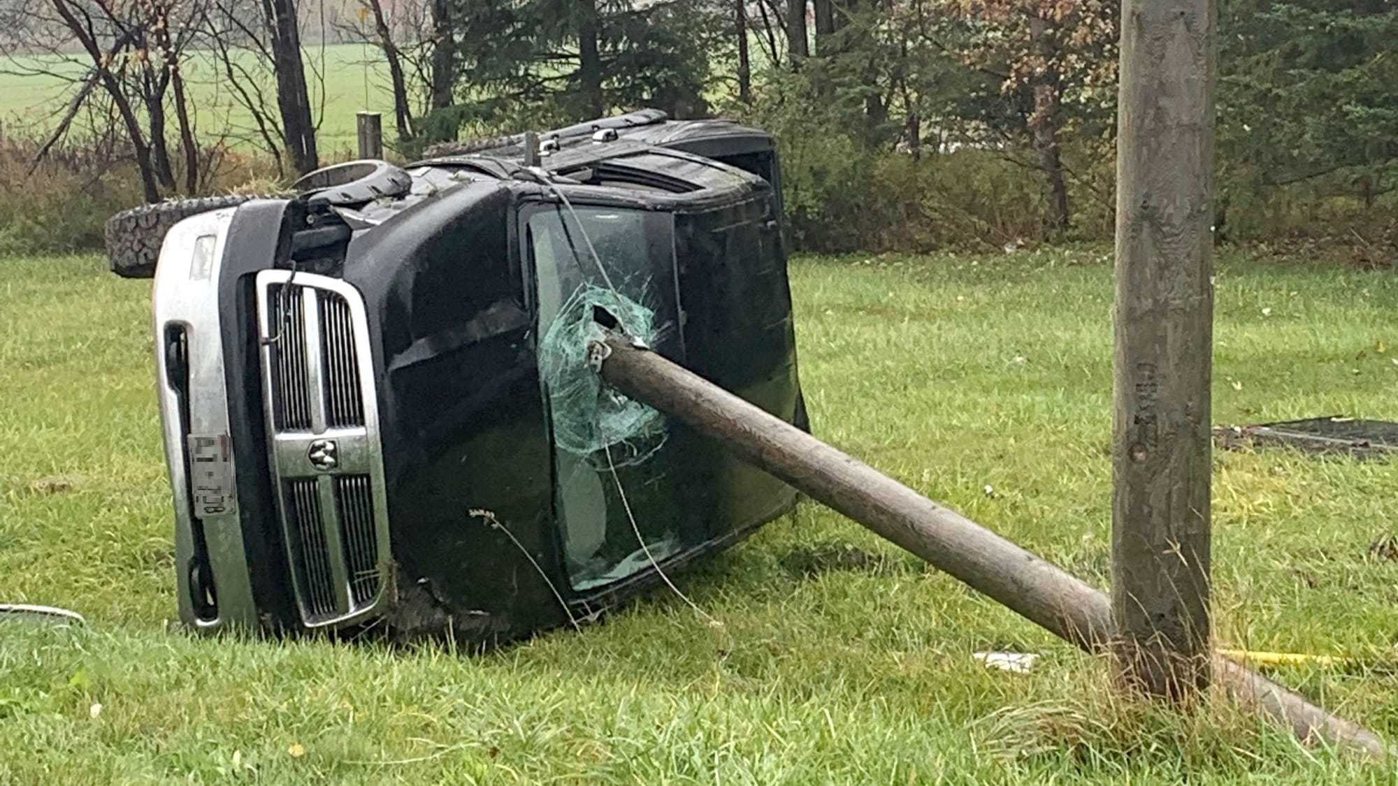 Close call for driver in crash