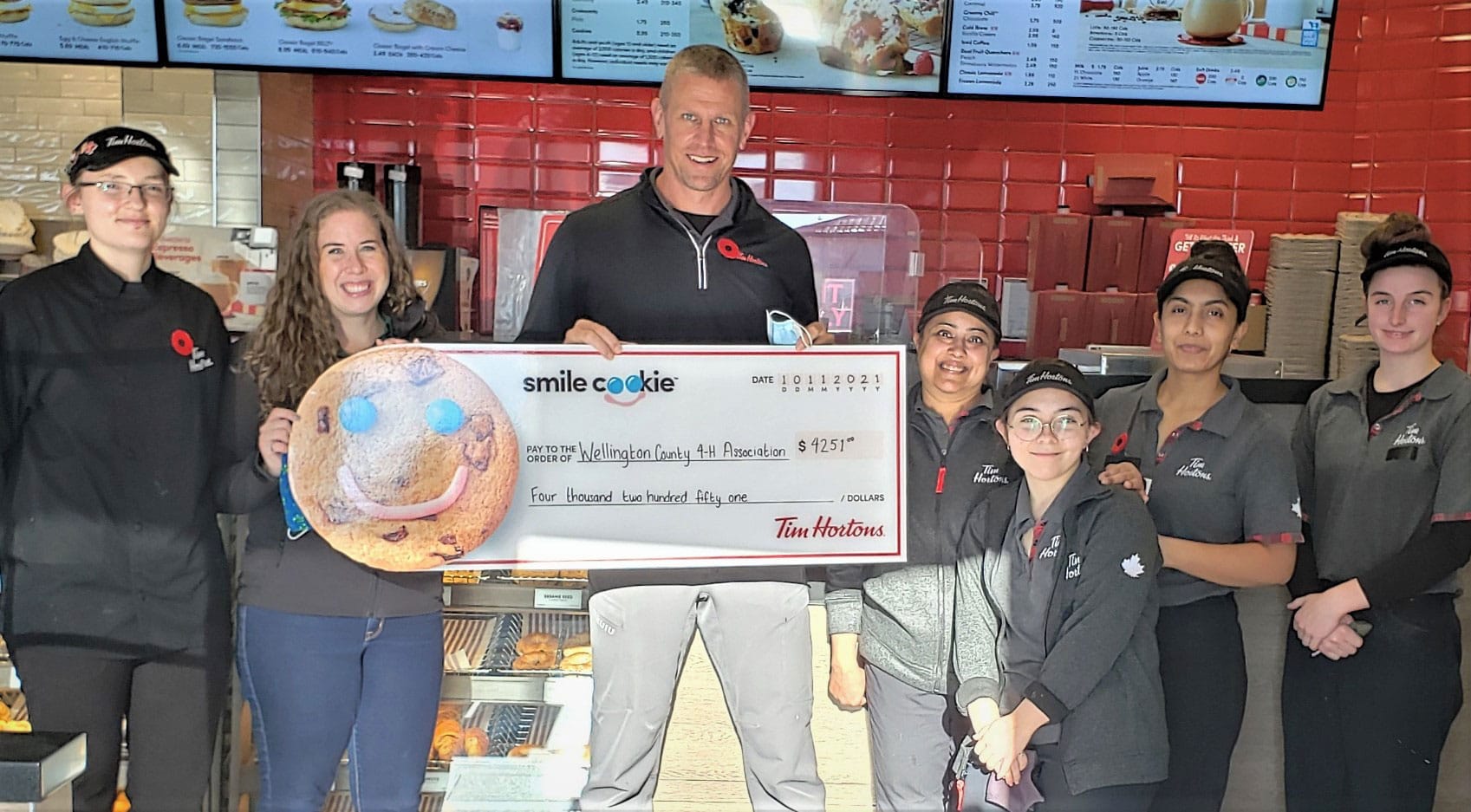 Tim Hortons Smile Cookie Campaign benefits Wellington County 4-H