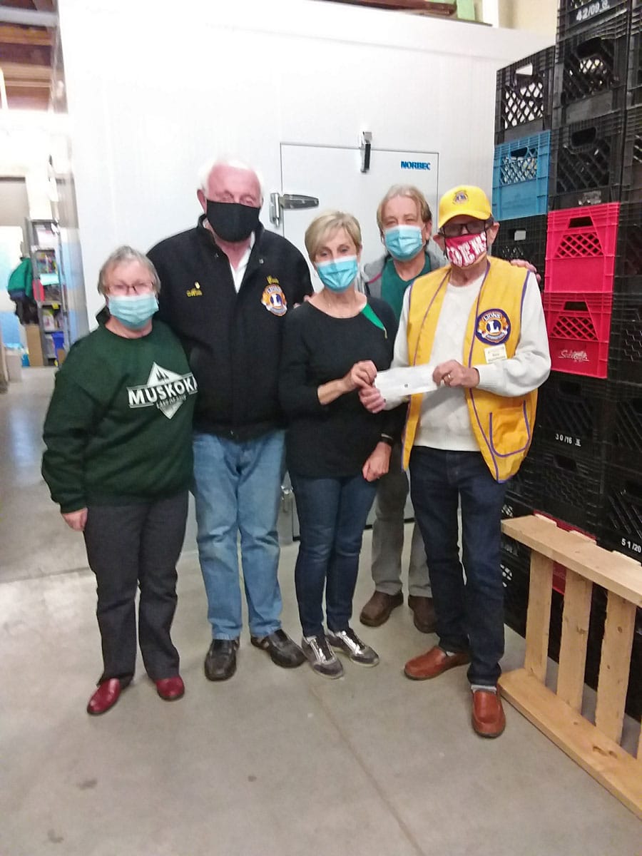 Fergus Lions kick-off Toy Drive campaign with donation to Centre Wellington Food Bank