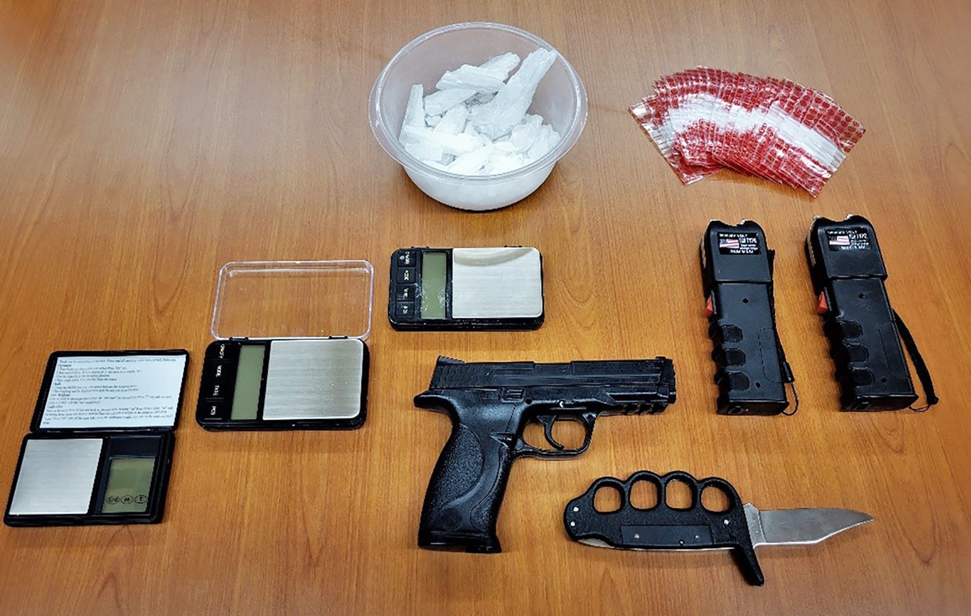 Arthur residents face meth, weapon charges