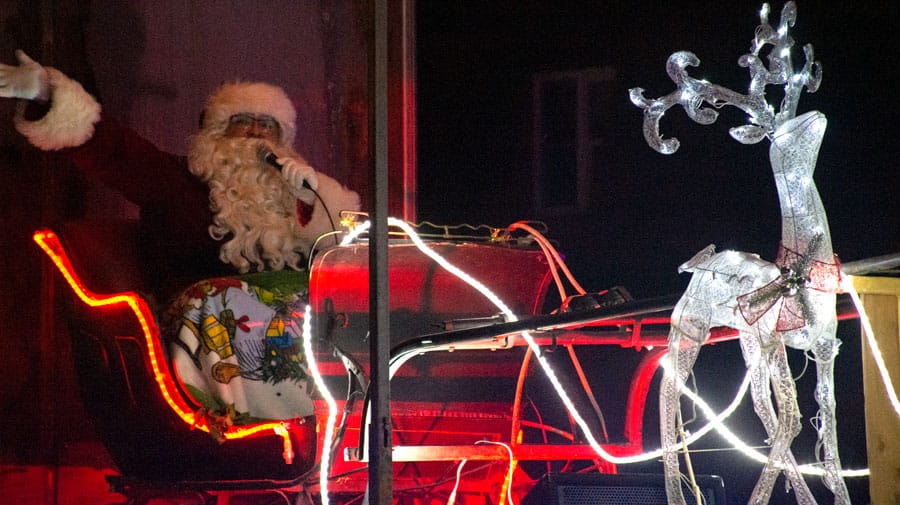 Palmerston puts on a light show for Santa Claus