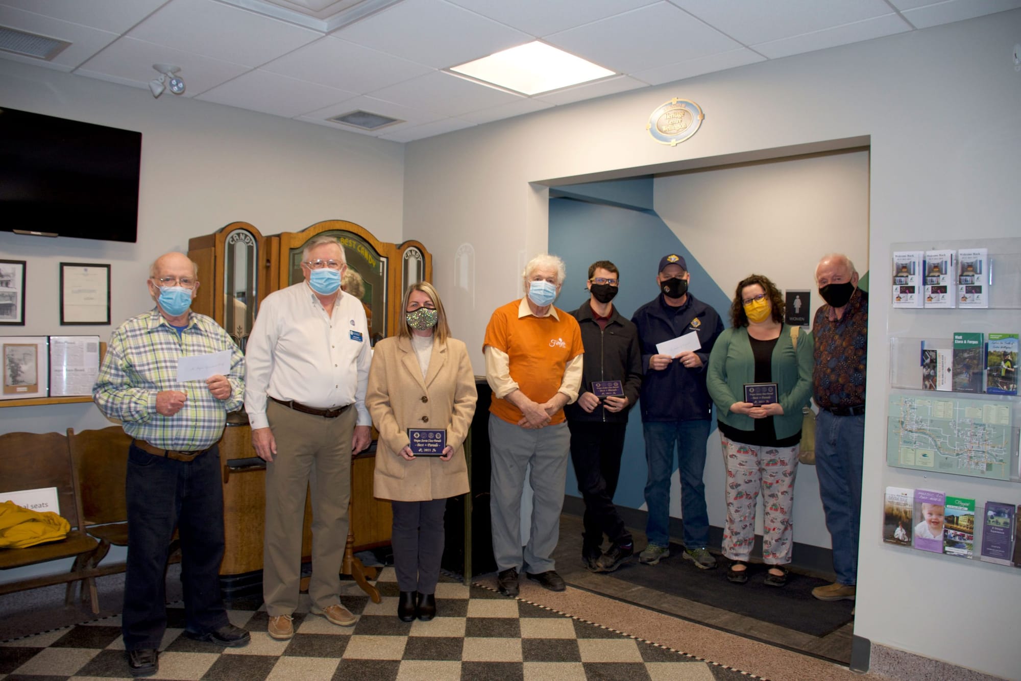 Recognition awarded to participants of Fergus Santa Claus Parade
