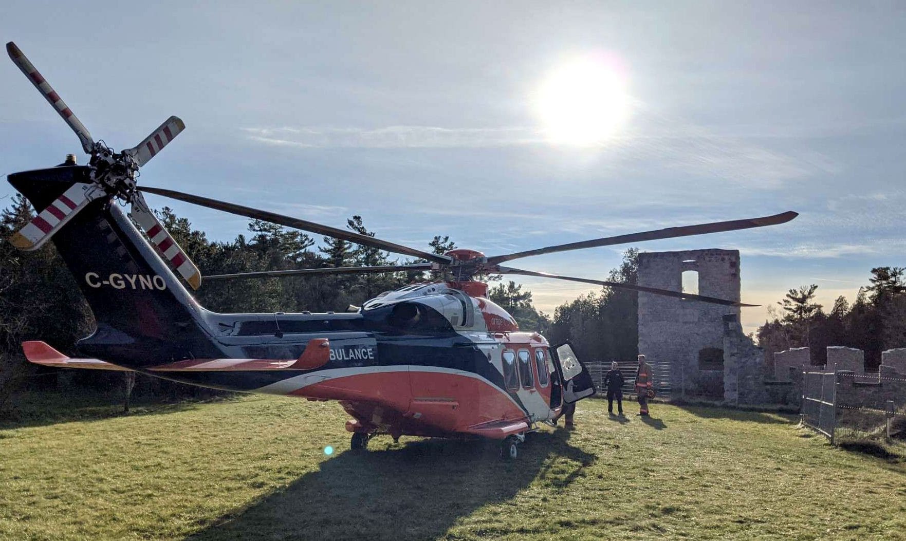 Cambridge man airlifted to hospital after fall from conservation area cliff