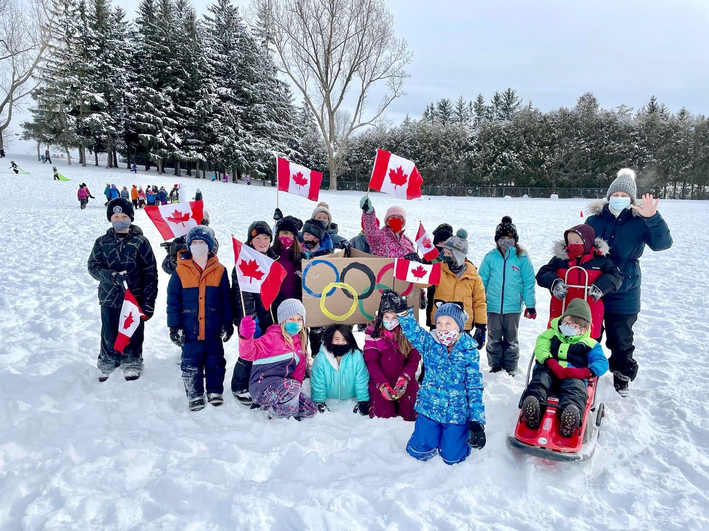 Salem Public School hosted their own Olympic Winter Games