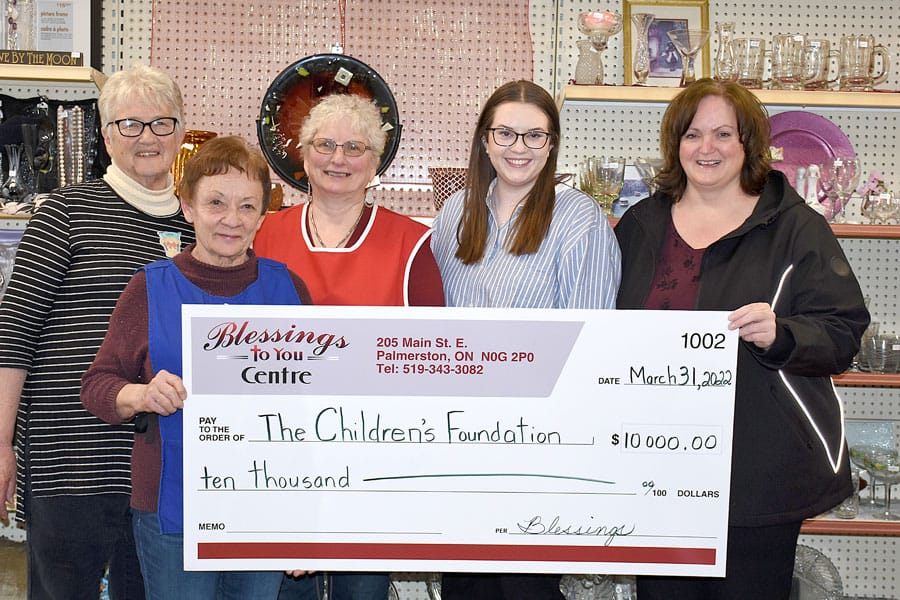 Blessings to You Centre makes donation to Children's Foundation of Guelph and Wellington