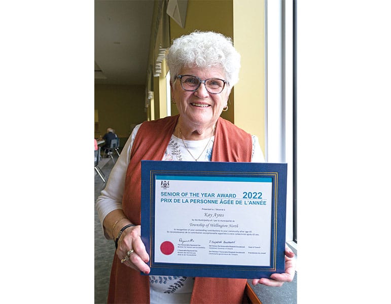 Wellington North senior recognized for community volunteer efforts
