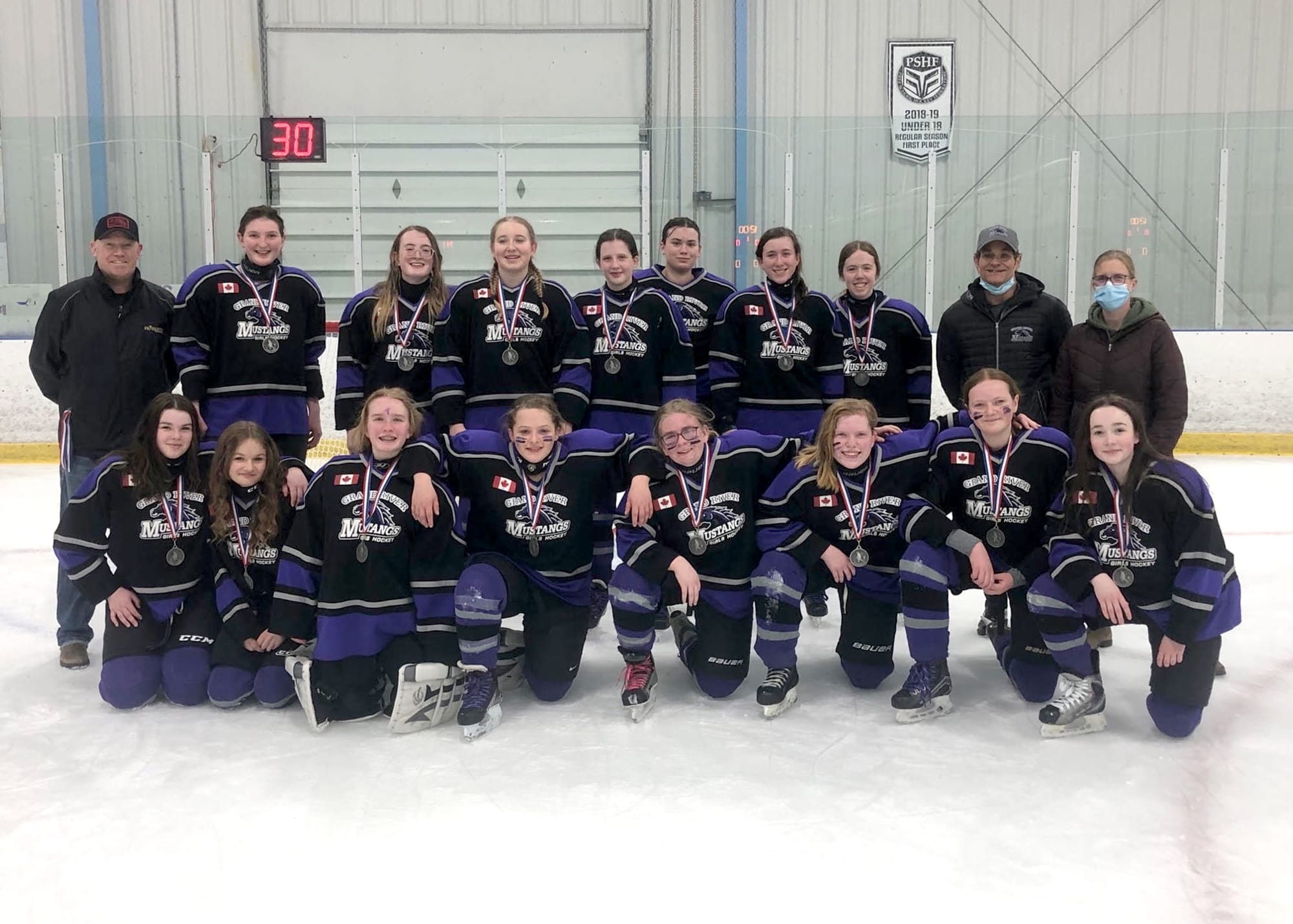 Grand River Mustangs U15 White team bring home silver
