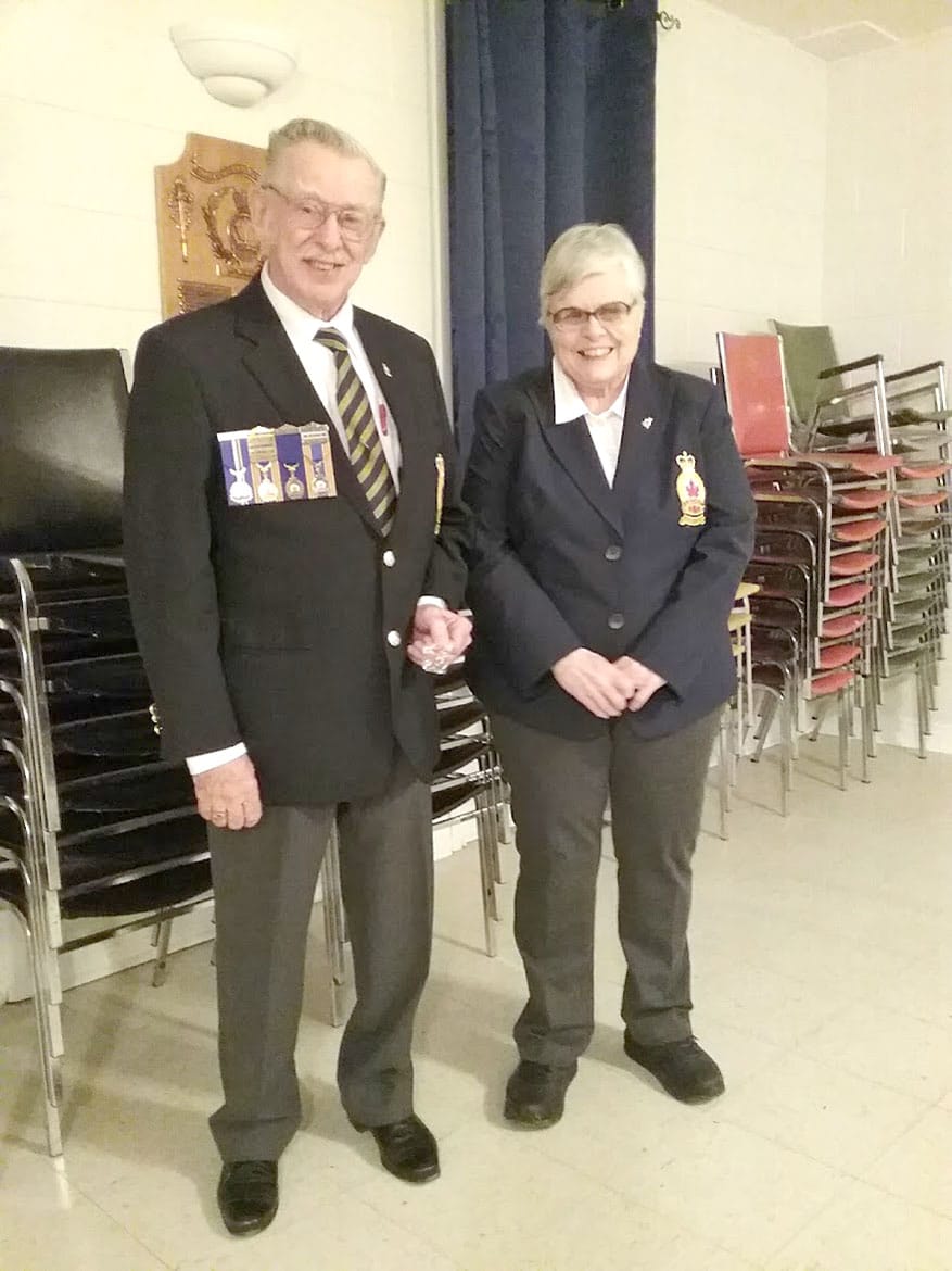 Drayton Legion  presents service pins