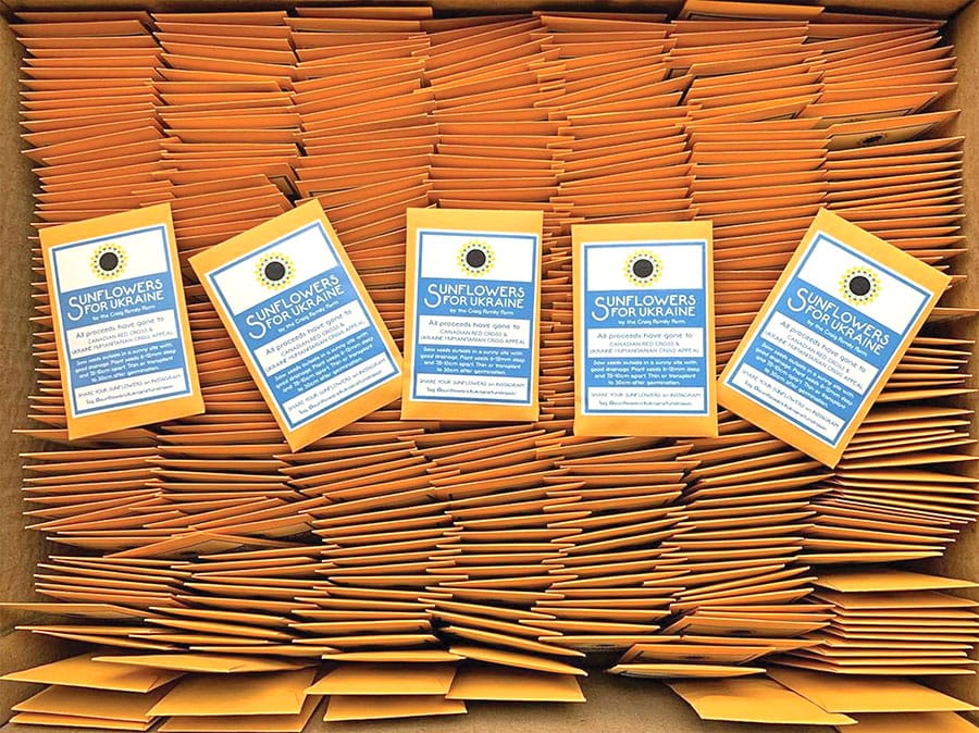 Local farm family spreading sunshine with Ukraine fundraiser