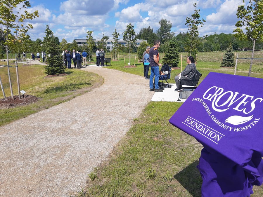 Groves Memorial Community Hospital opens Memorial Forest