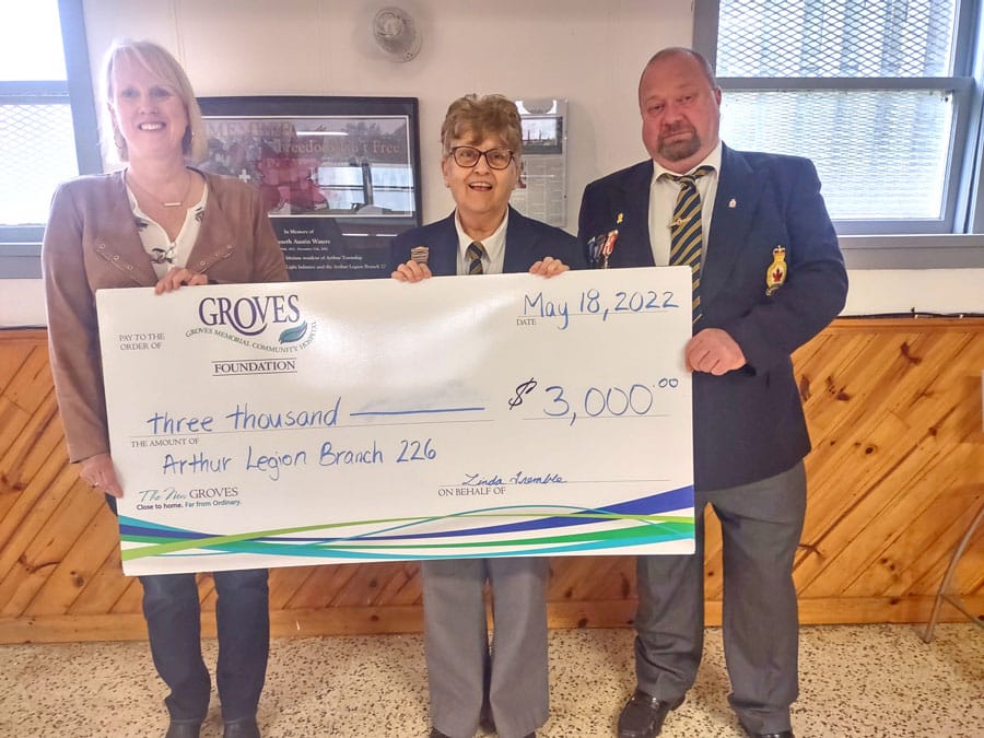 Arthur Legion makes donations to two local hospitals